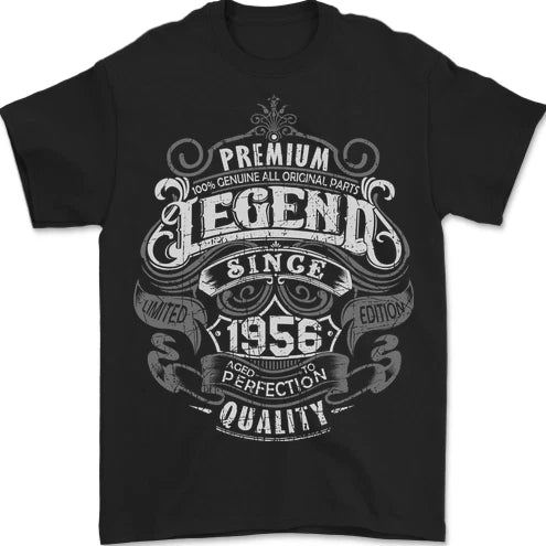 Premium Legend 70th Birthday 1956 Mens T-Shirt 100% Cotton