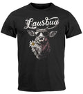 Men's T-Shirt costume shirt Hisch Alpen Edelweiss lettering Lausbua Bavaria