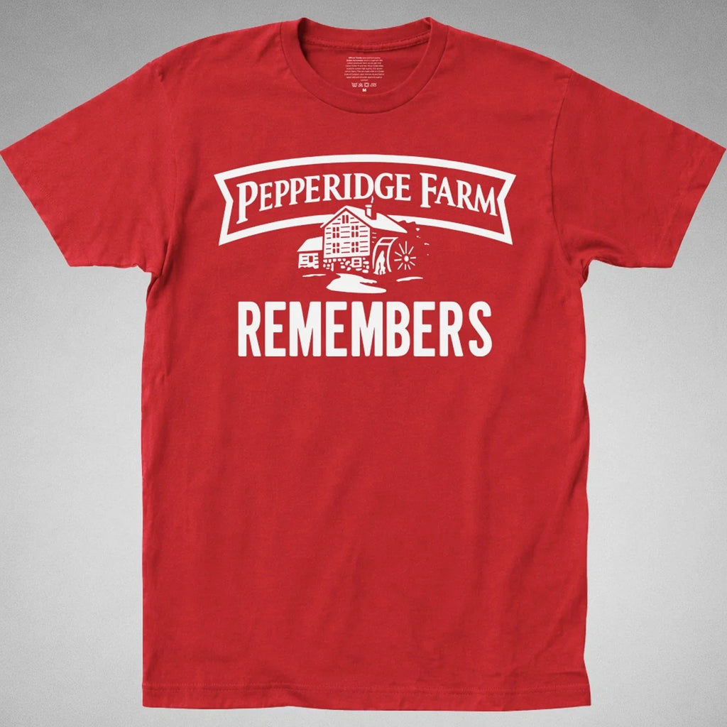Pepperidge Farm remembers T-Shirt funny meme gag 70s 80s 90s retro logo crackers