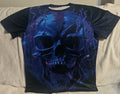 SKULL HORROR GOTHIC SCARY SKELETON ALL OVER PRINT T-SHIRT