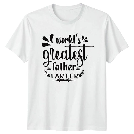 Worlds Greatest Father Farter T-Shirt Funny Dad Joke T-Shirt