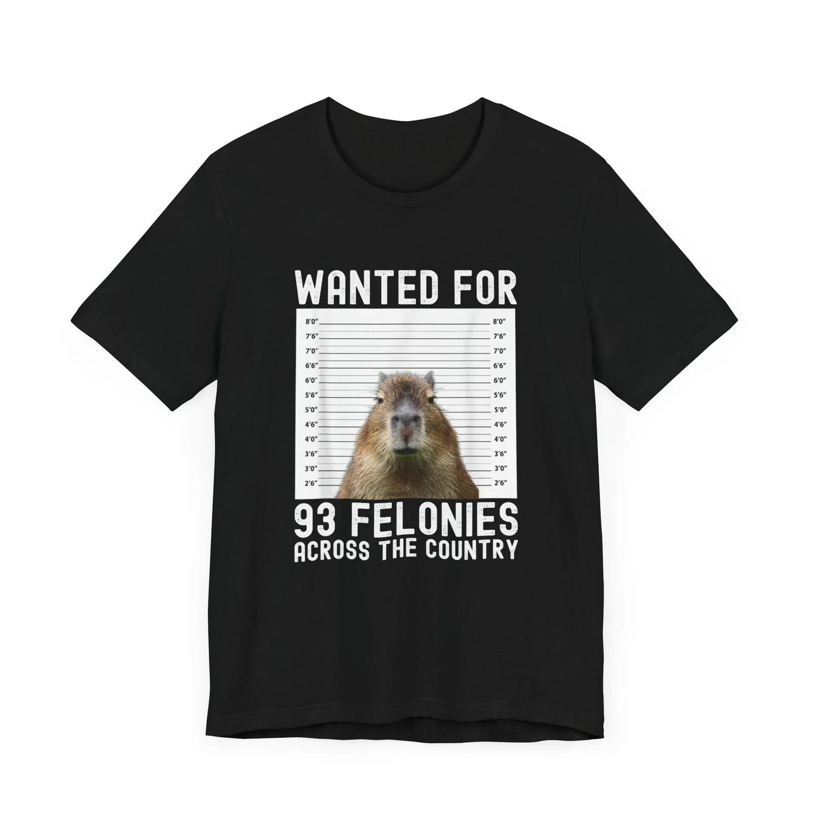 Capybara Mugshot Wanted Poster Meme shirt ,Capybara shirt ,Mugshot Wanted Poster