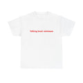 Talking level: minimum T-Shirt | Minimal Text Tee, Introvert Shirt