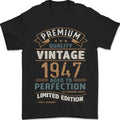 Premium Vintage 79th Birthday 1947 Mens T-Shirt 100% Cotton