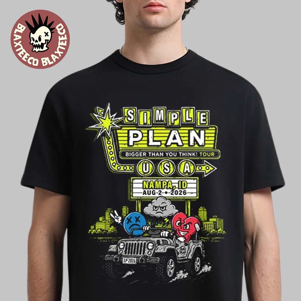 Simple Plan Nampa Idaho 2026 City Tee Live At Ford Idaho Center Amphitheater