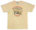 Secretary Chicks Rule The World Humor T-shirt Size Medium Yellow 100% Cotton