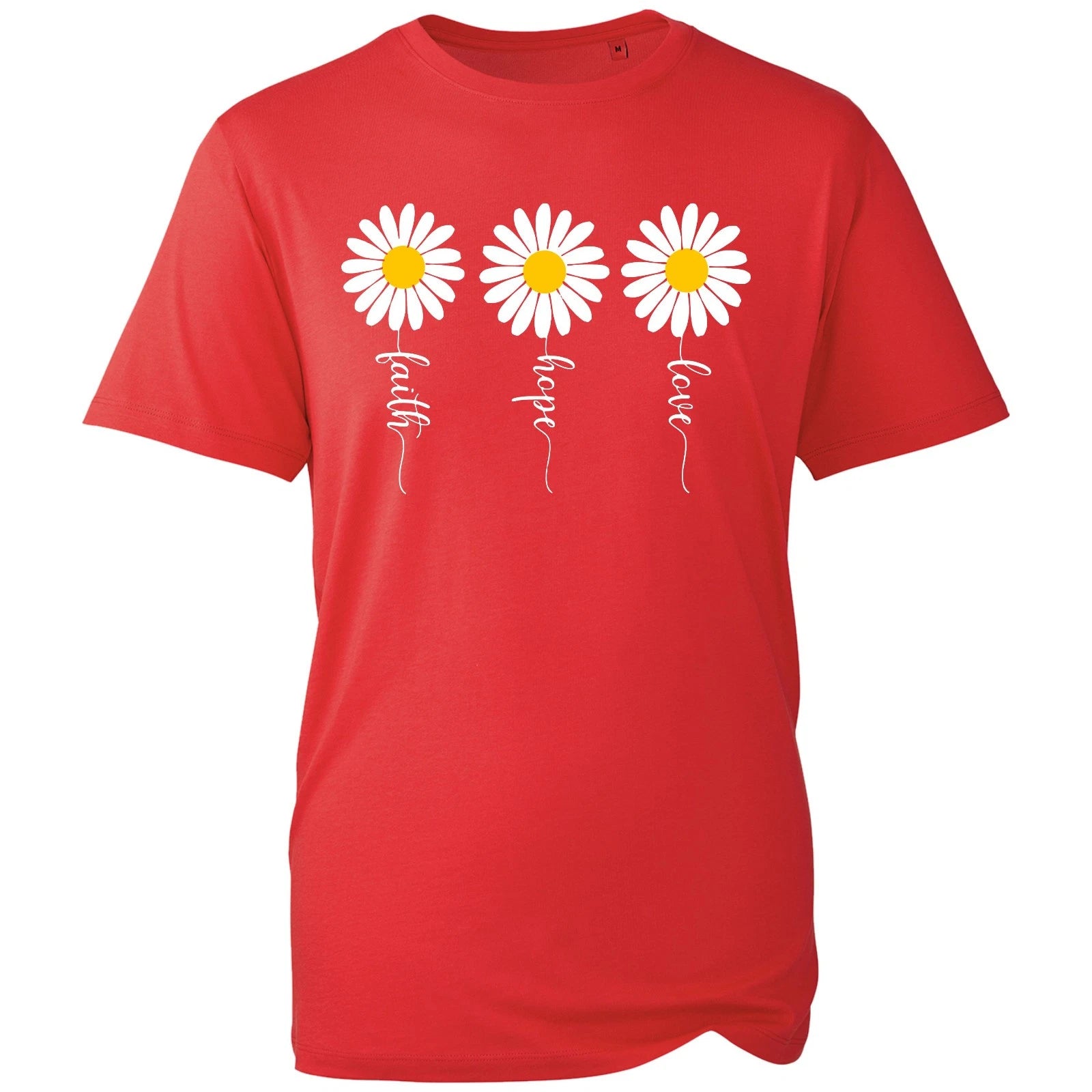 Daisy Flower T-shirt Faith Love Hope James Latest Top New Men's Unisex Gift Tee