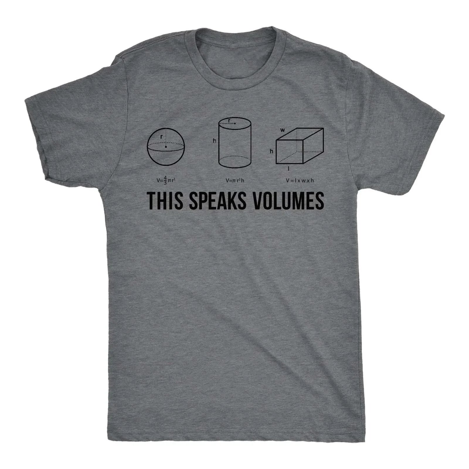 Mens This Speaks Volumes T Shirt Funny Nerdy Math Teacher Sarcastic Graphic Tee