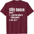 Silly Goose Dictionary Definition Ironic Meme T-Shirt