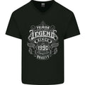 Premium Legend 36th Birthday 1990 Mens V-Neck Cotton T-Shirt