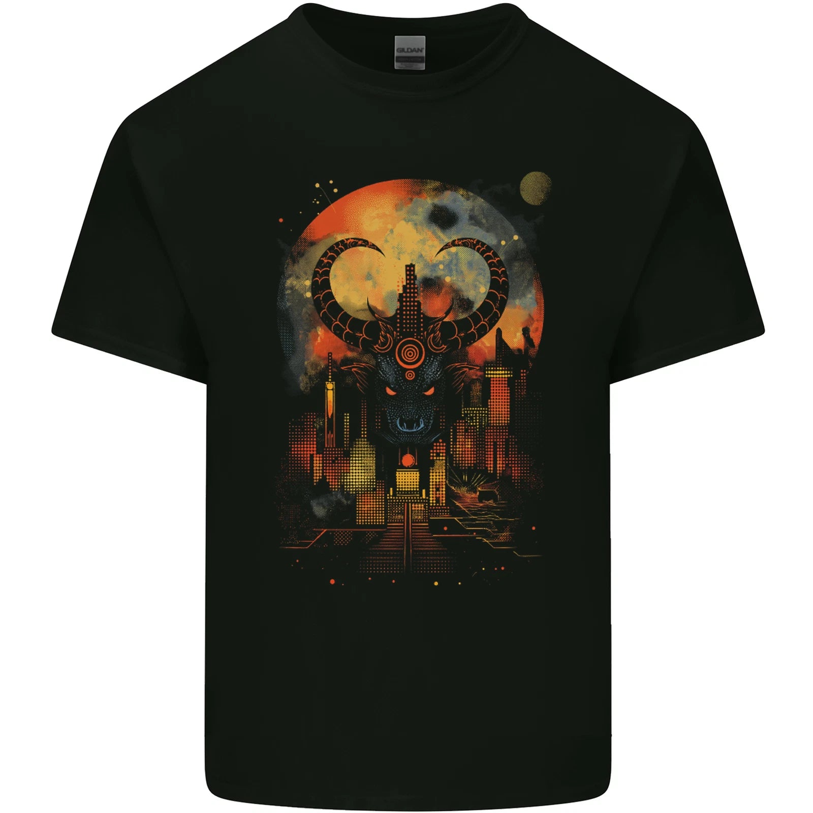 Urban Evil Bull Fantasy Mens Cotton T-Shirt Tee Top