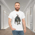 Urban Rabbit DJ Streetwear Animal Graphic T-Shirt