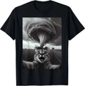Funny Tornado Selfie Cat Meme – Cute Storm Weather Humor T-Shirt