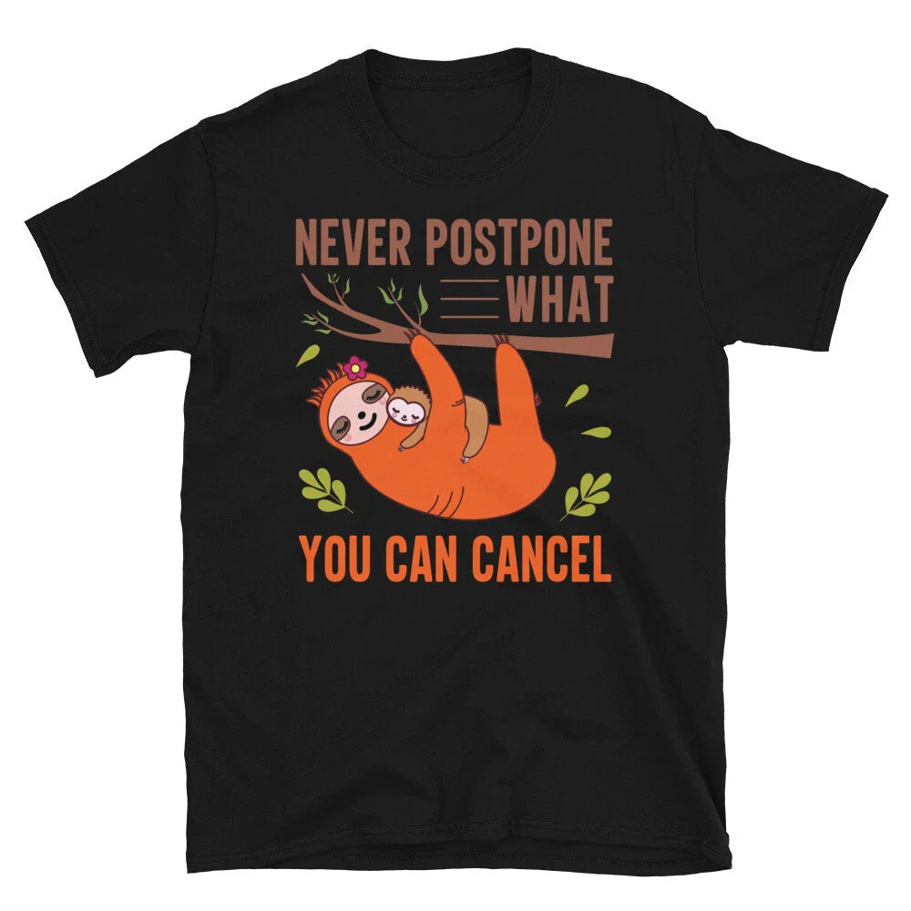 Antisocial Funny Novelty Sloth Classic Everyday Sarcastic Gift T-Shirt
