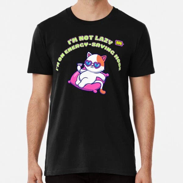 Lazy Cat T-Shirt S-5XL Best T-Shirt