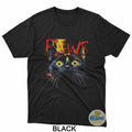 PAWS Cat Glitch Art Abstract Aesthetic T-Shirt