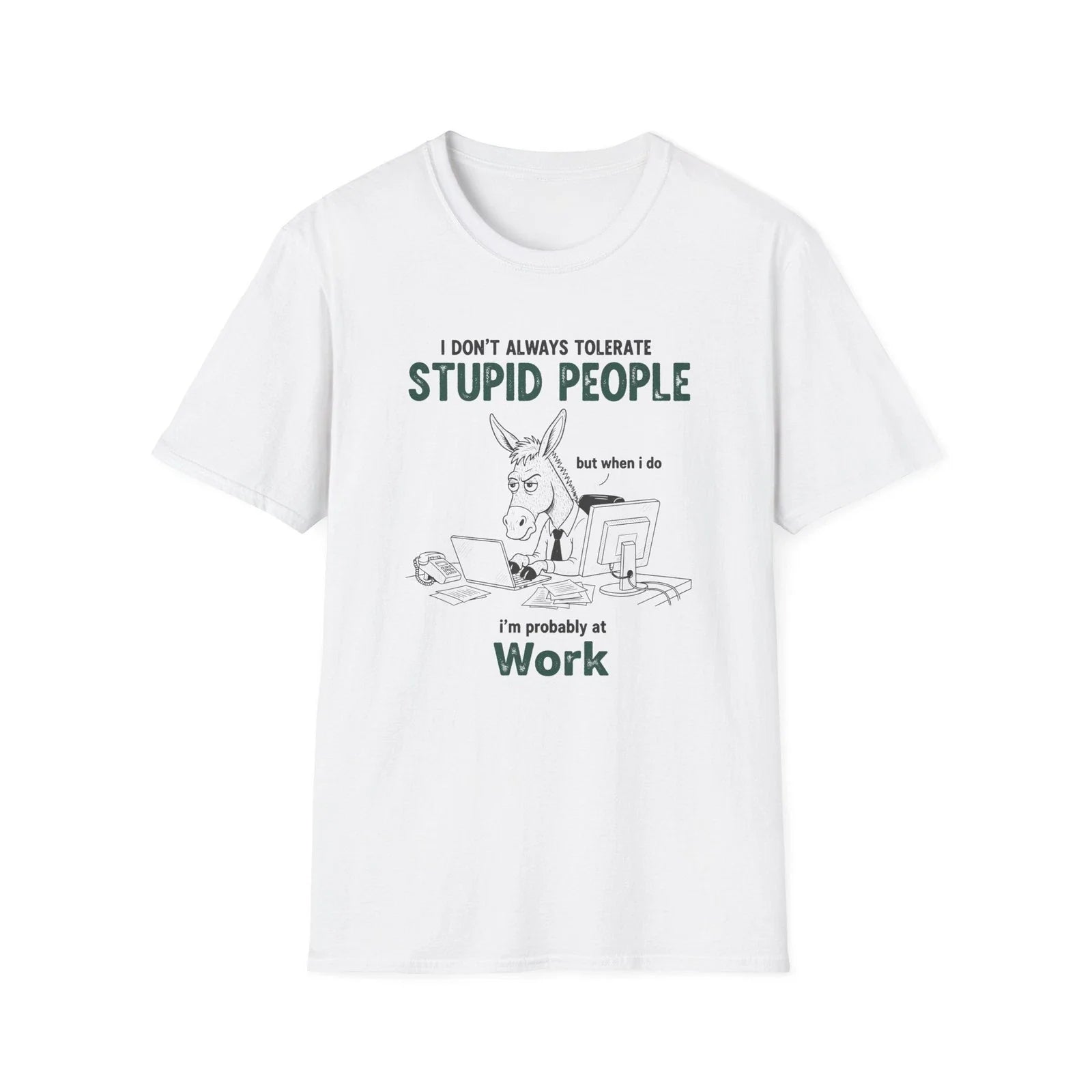 I Don’t Always Tolerate Stupid People T-Shirt | Office Humor