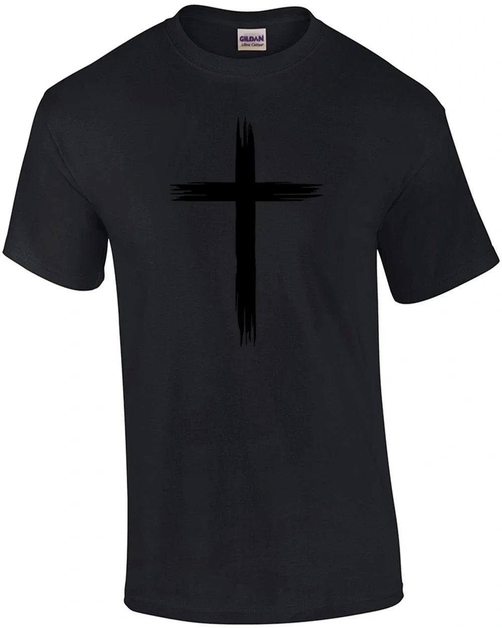 Distressed Christian Cross T-Shirt