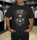 Gothic Skull Cross Art Wings Grunge Punk Emo Aesthetic T-Shirt
