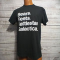 The Office T Shirt Mens M Black Bears Beets Battlestar Galactica TV Show Dwight