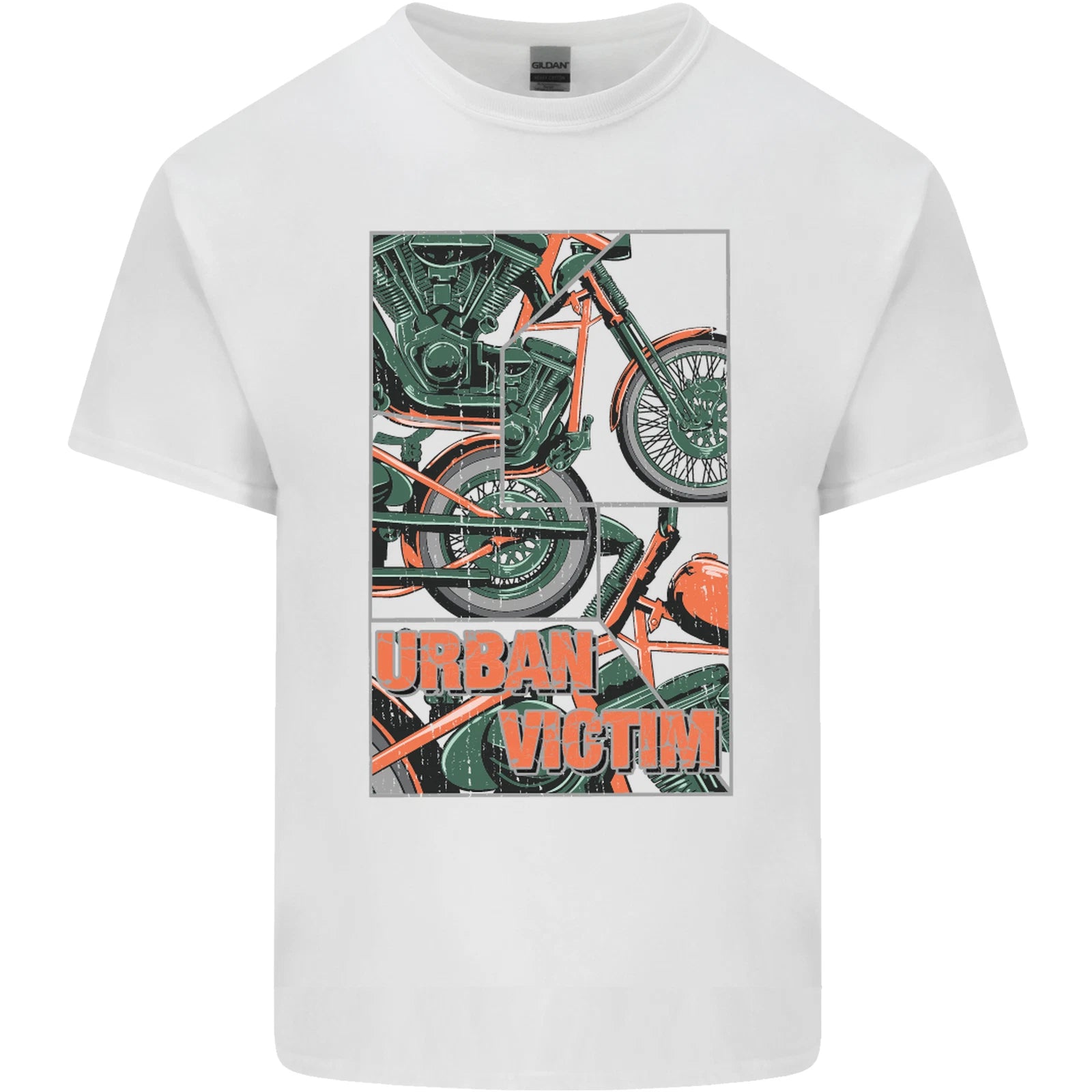 Urban Victim Motorcycle Motorbike Biker Mens Light Cotton T-Shirt