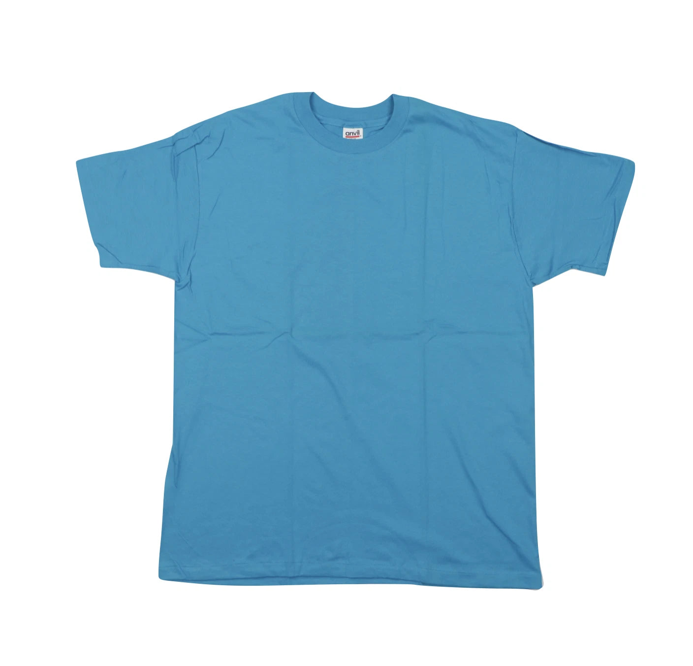 Deadstock Vintage 90s Mens 2XL XXL Blank Short Sleeve T-Shirt Blue Cotton USA