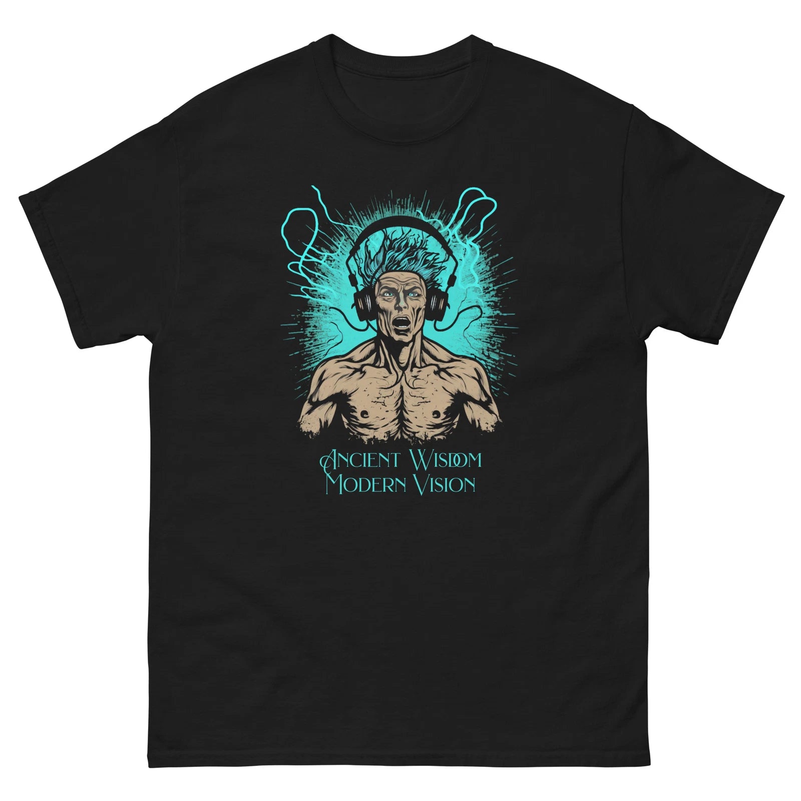 Ancient Wisdom Modern Vision Electric Music Man Men's Classic tee t shirt