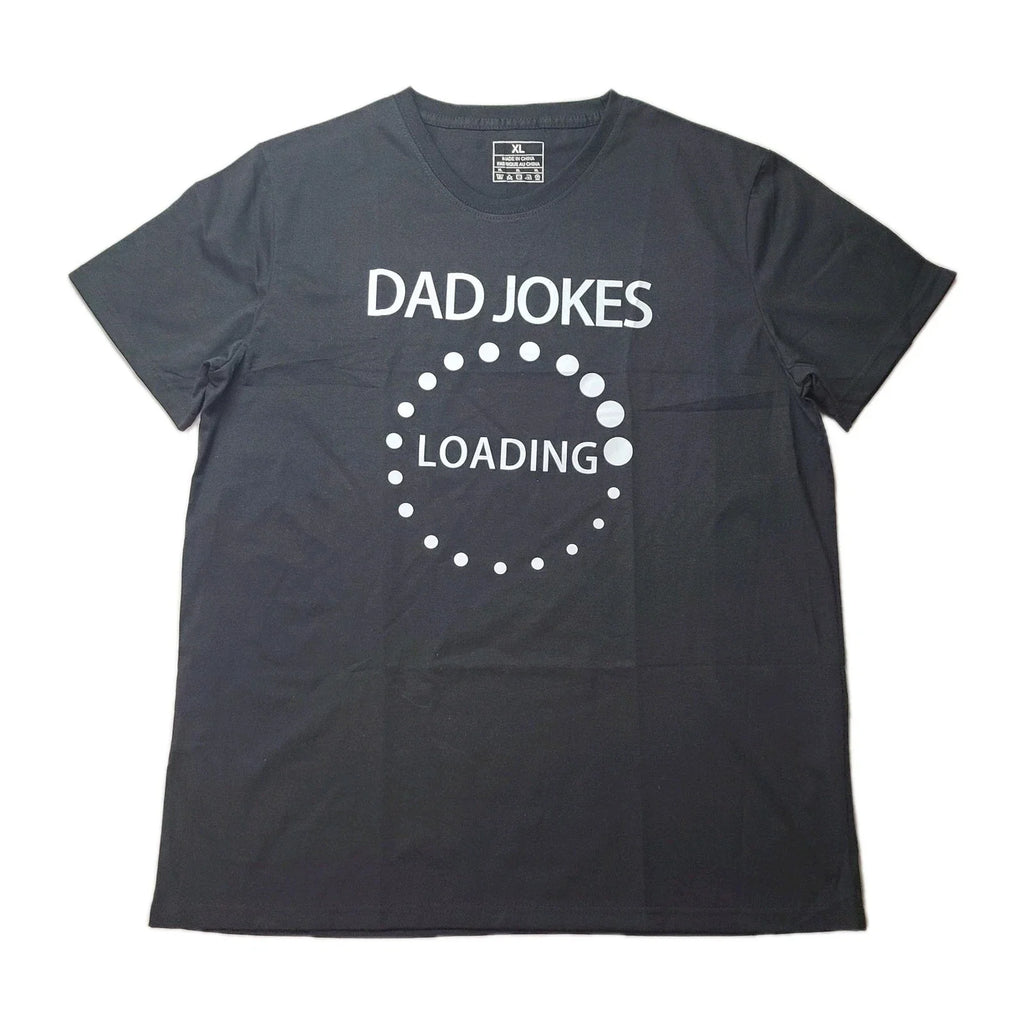Dad Jokes Loading Funny T-shirt Size XL Gift For Dad Fathers Day Birthday NEW