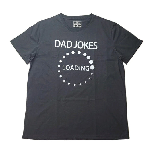 Dad Jokes Loading Funny T-shirt Size XL Gift For Dad Fathers Day Birthday NEW