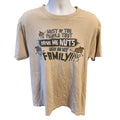 Mens Drive Me Nuts Family Graphic T-Shirt Tan Short Sleeve Funny Humor Tee