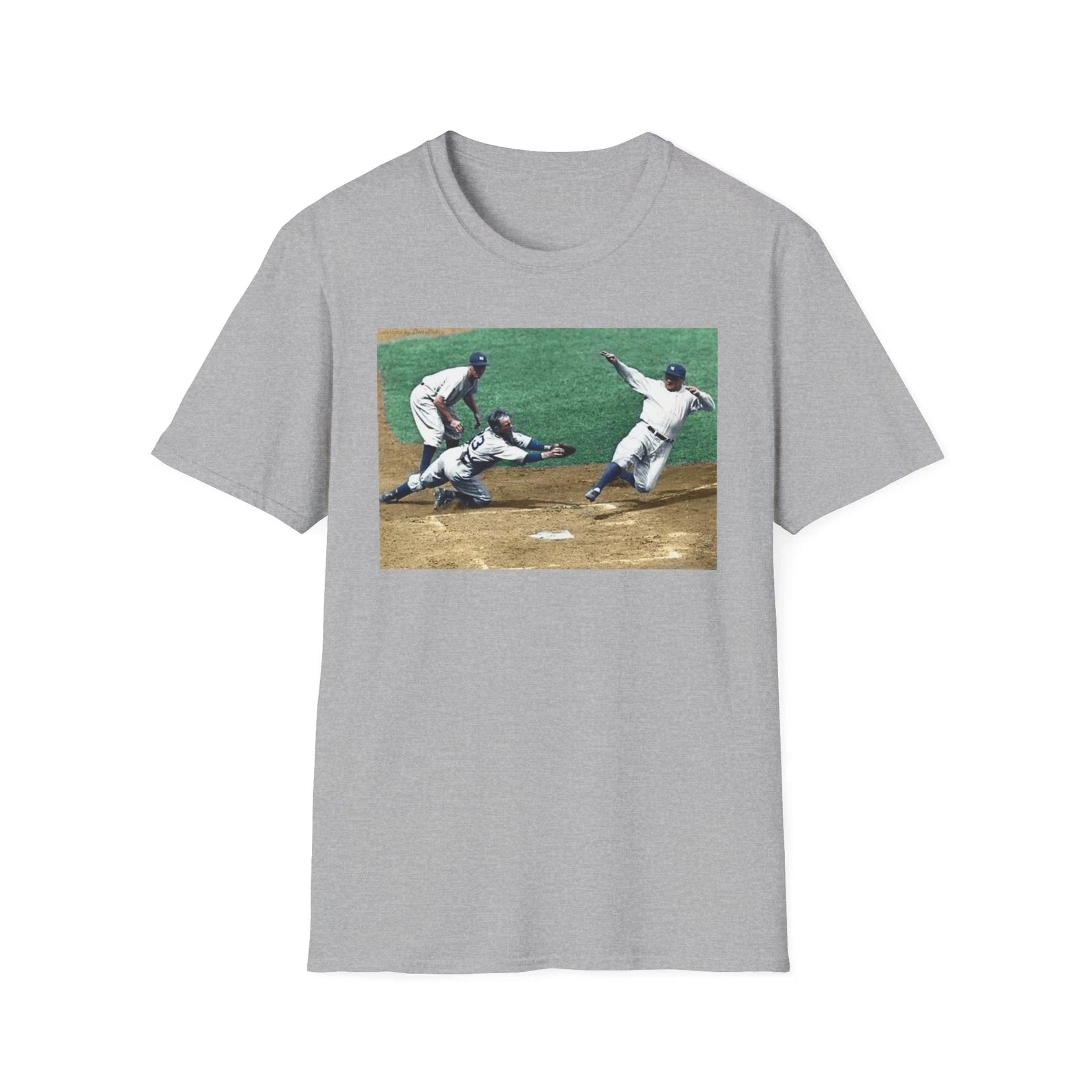 Babe Ruth sliding into home in 1934 New York Yankees T-Shirt