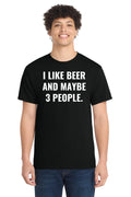 Funny Beer Sarcasm Humor Typography T-Shirt - Fast Shipping
