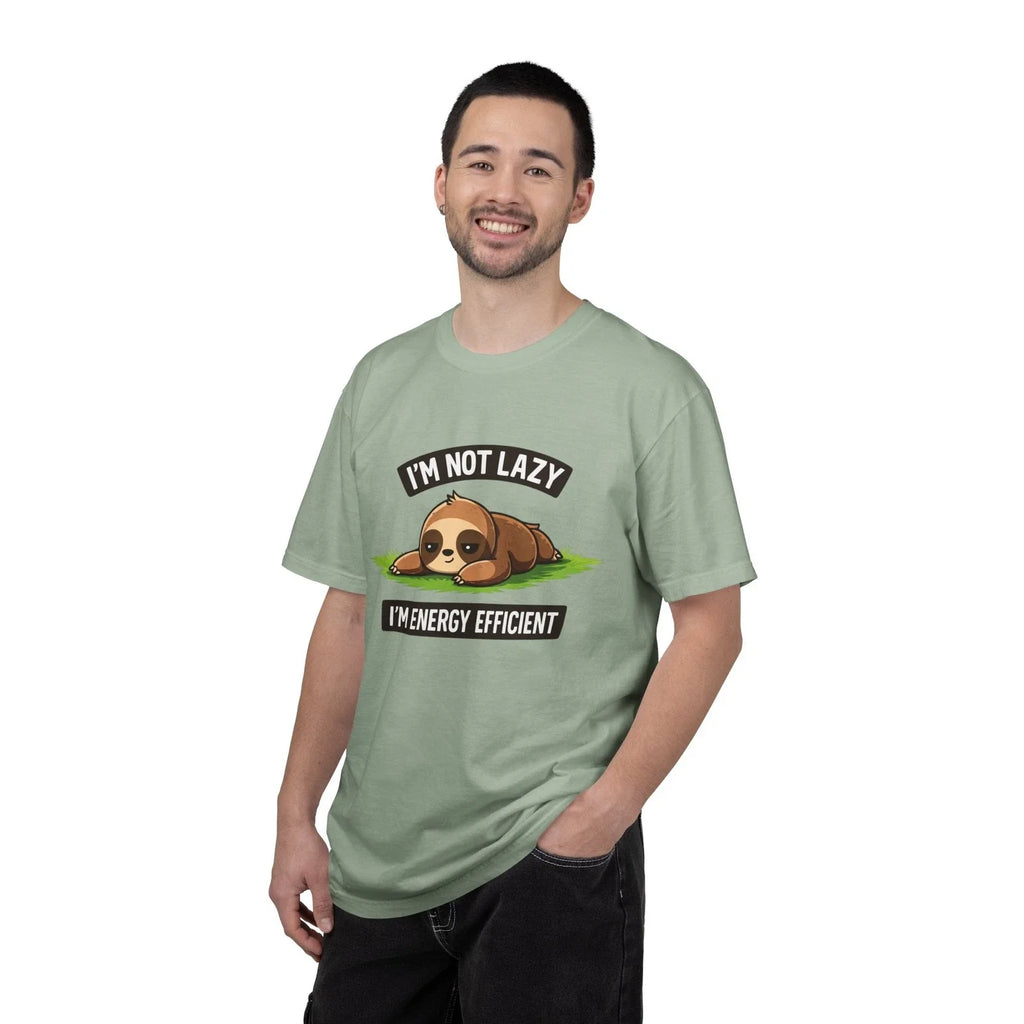 I'm Not Lazy I'm Energy Efficient sloth T-Shirt | Cute Sloth Design