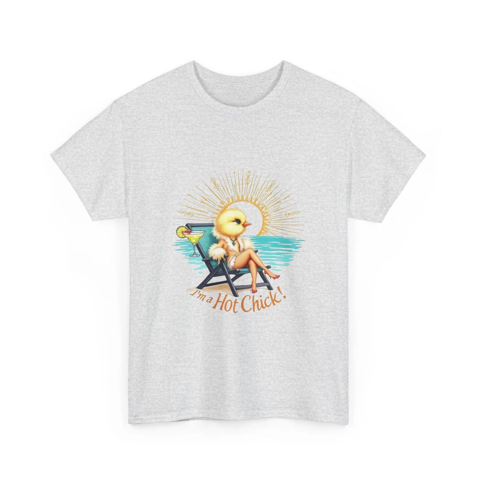 Playful Summer Tee: I'm a Hot Chick, Cute T-Shirt Fun Gift, Vacation Beach Shirt