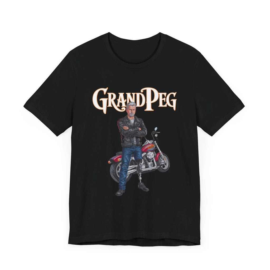 Funny amputee Shirt for Biker Grandpa, Motorcycle amputation joke t-shirt, Dad