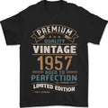 Premium Vintage 69th Birthday 1957 Mens T-Shirt 100% Cotton