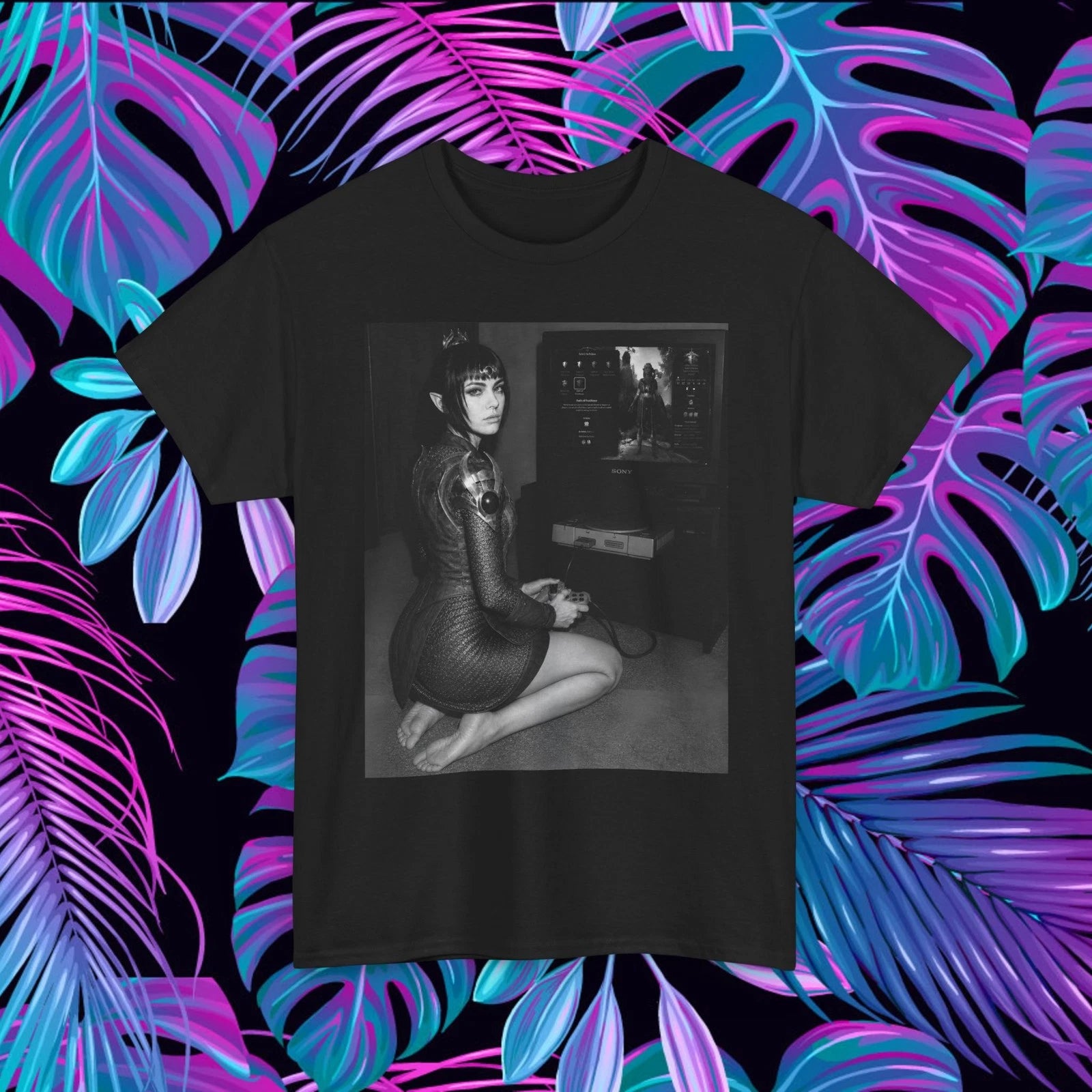 Baldur’s Gate 3 shadowheart Elf Warrior Girl Retro Gaming Aesthetic BG3 Shirt