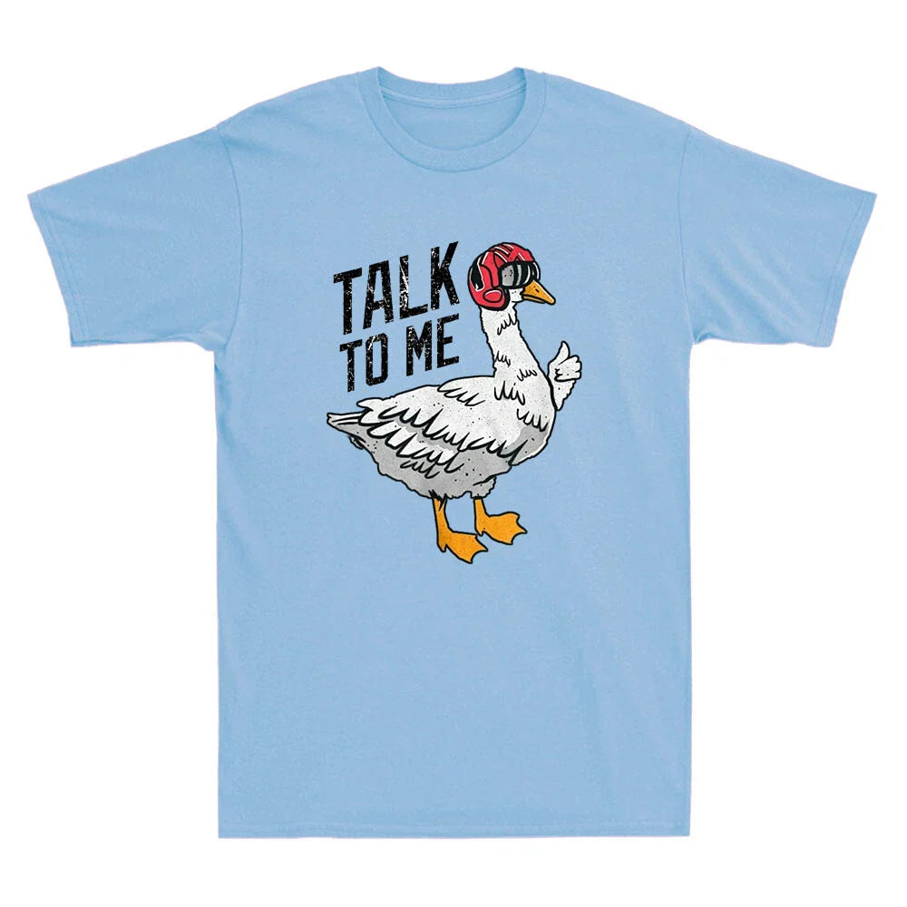 Talk To Me Goose Funny Goose Meme Vintage Men's T-Shirt   Lover Gift Tee