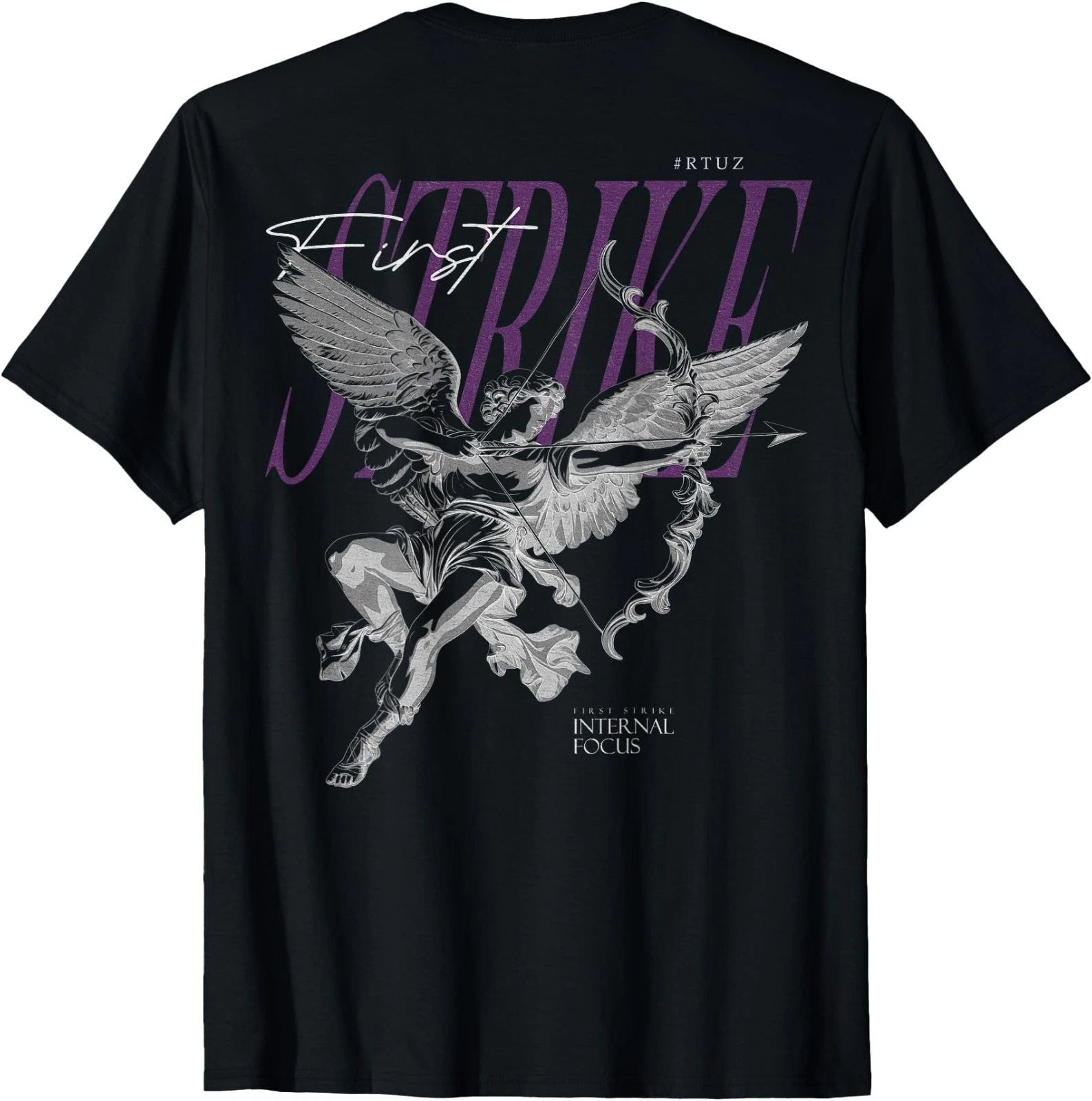 Y2K Aesthetic Streetwear Angel Back Print Graphic Tees T Shirts for Women and Me