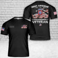 Custom Name US Army 82nd Airborne Paratrooper Veteran Flag T-Shirt ES596