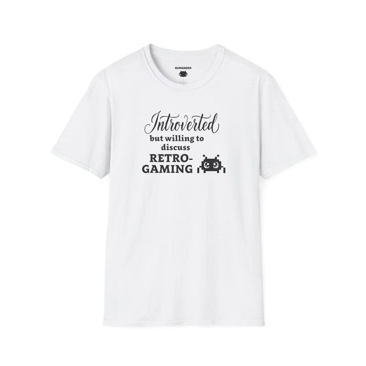 Introverted but willing to discuss retrogaming, funny gaming t-shirt