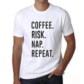 ULTRABASIC men's t-shirt coffee risk nap repetition coffee risk nap repeat