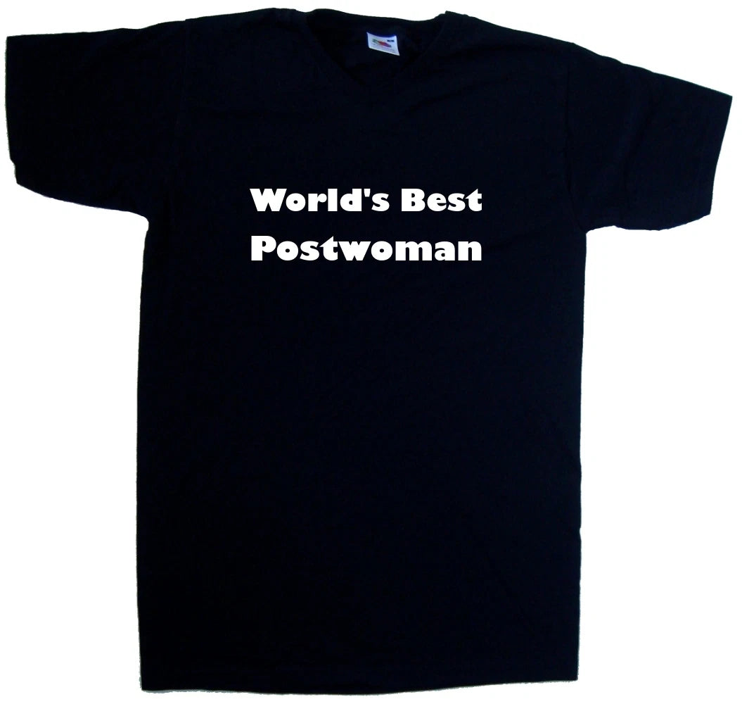 World's Best Postwoman V-Neck T-Shirt