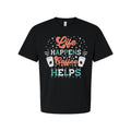 Life Happens Coffee Helps Graphic Tee Unisex Short Sleeve T Shirt Design For Cof