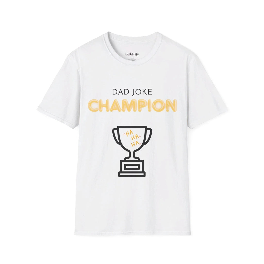 Dad Joke Champion T-Shirt - Trophy Design for the Ultimate Joke Master