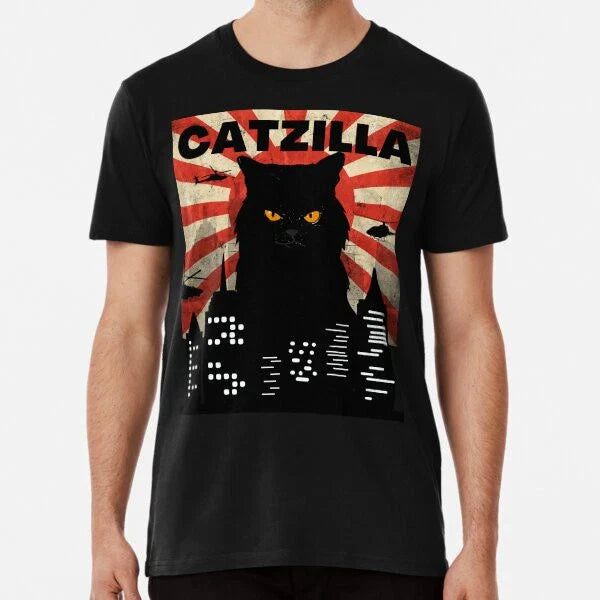 FUNNY VINTAGE CAT MONSTER MEME CALLED "CATZIT-Shirt S-5XL Best T-Shirt
