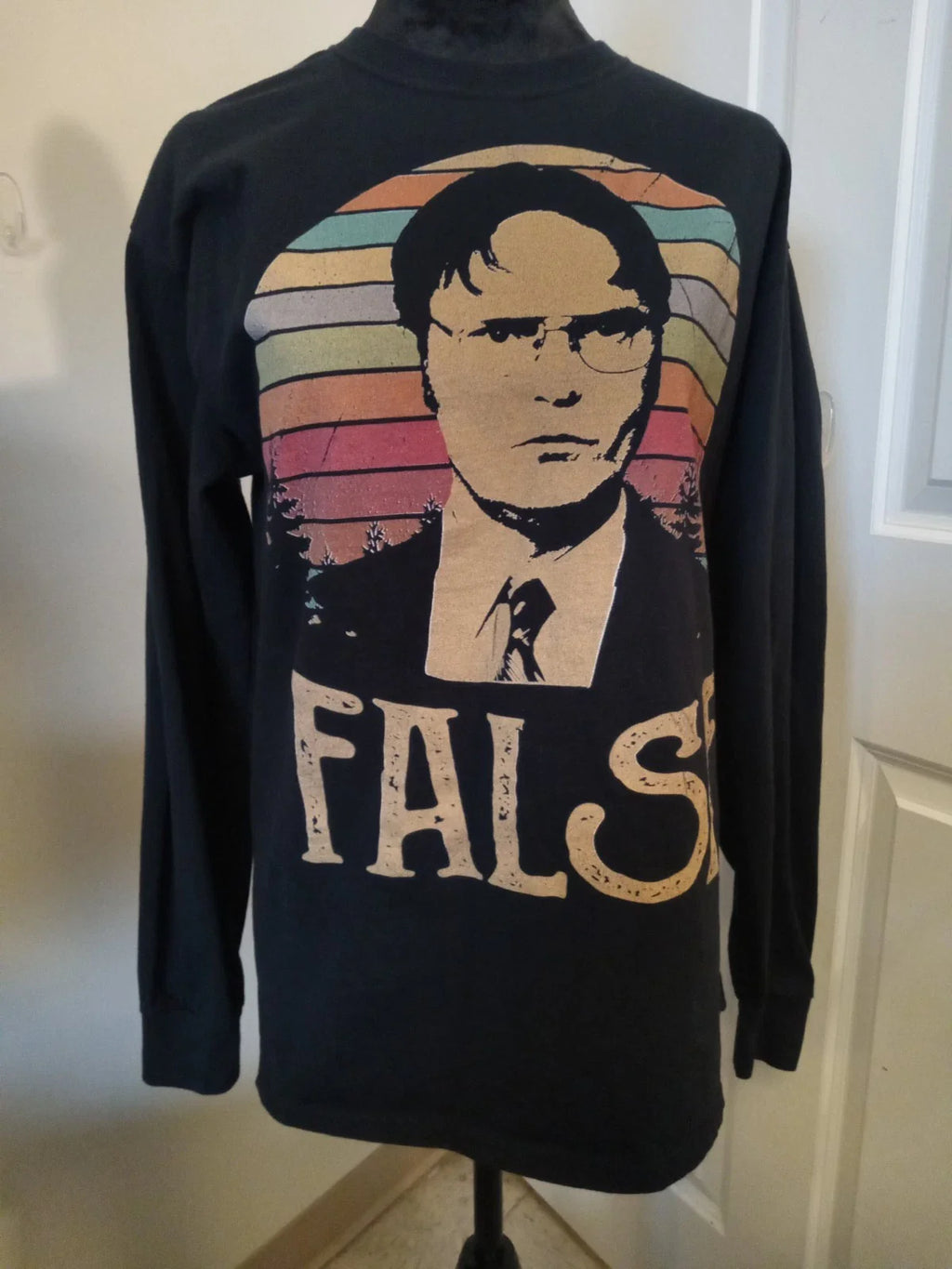 THE OFFICE Novelty L Sleeve Tee  (False)  SIZE M
