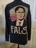 THE OFFICE Novelty L Sleeve Tee  (False)  SIZE M