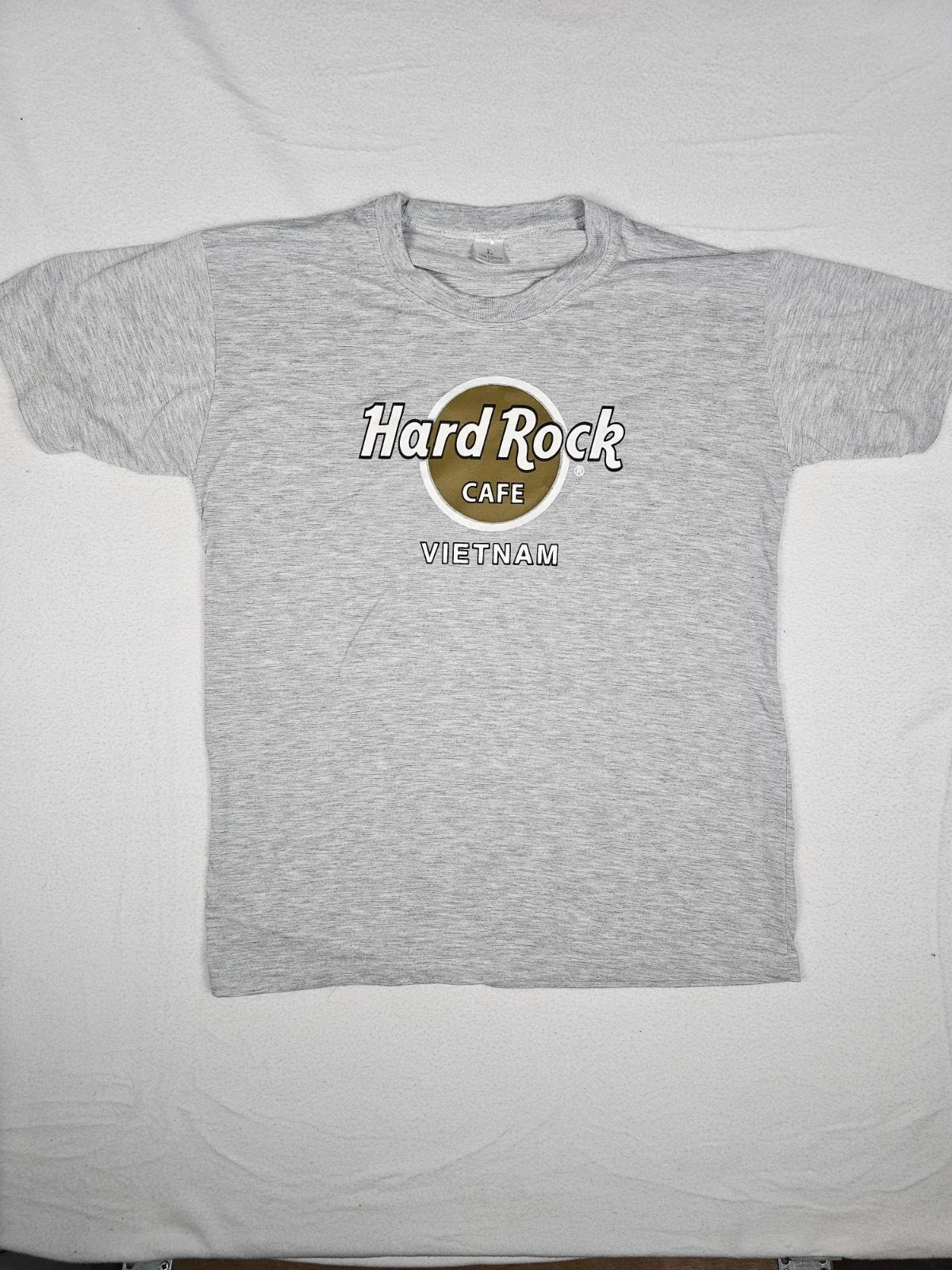Vintage Hard Rock Cafe Vietnam Classic Gray Short Sleeve Shirt Unisex Size L