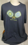 Life is Good Mens Keep It Simple Pickleball XXL Crusher T-Shirt Heathered Blue